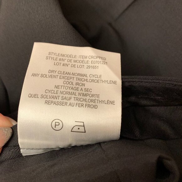 Theory Cropped Trousers Size 00 Black - Picture 10 of 10